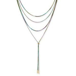 New Thalia Sodi Rainbow Layered Lariat Necklace